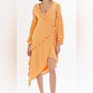 NWT‎ Capulet Uo Pansy Asymmetrical Wrap Midi Dress Size Medium
